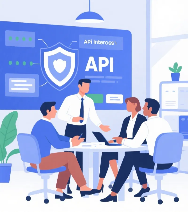 企业合作团队接入协作示意图